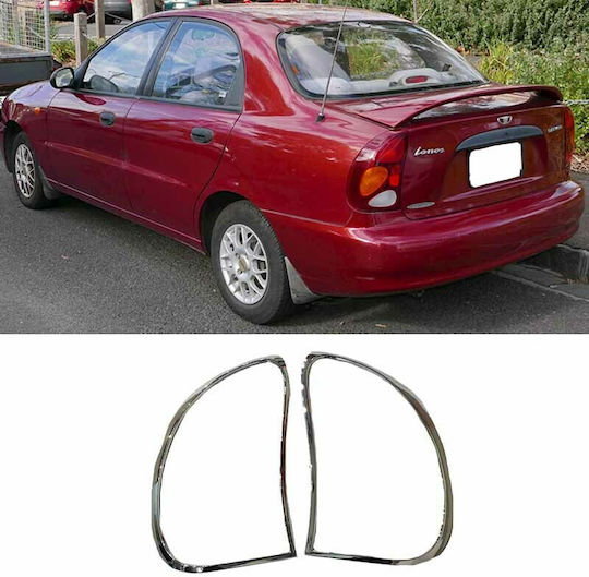 Bărbie faruri spate Pentru Daewoo Lanos Sedan 2002-2008 Crom
