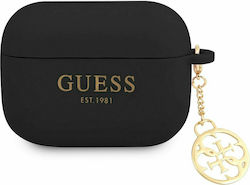 Guess Charm Силиконов Калъф в Черен Цвят за App...