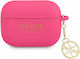Guess Logo Case Silicone in Fuchsia color for A...