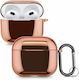 KWmobile Θήκη Σιλικόνης με Γάντζο Rose Gold High Gloss για Apple AirPods 3