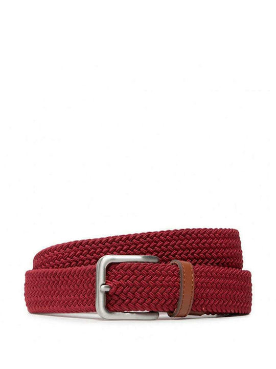 Jack & Jones Еластична Мъжки Колан Knitted Червен