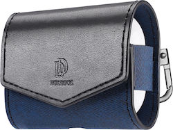 Dux Ducis Mix Series Hülle Synthetisches Leder mit Haken in Blau Farbe für Apple AirPods 3