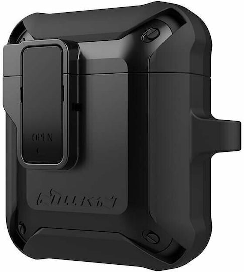Nillkin Bounce Θήκη Συνθετική σε Μαύρο χρώμα για Apple AirPods 1 / AirPods 2