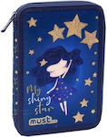 Must Pencil Case Full with 2 Compartments Blue