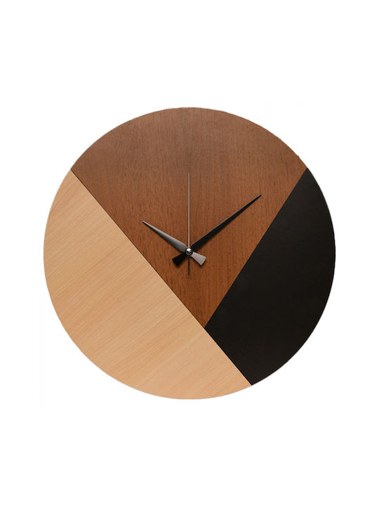 HomeMarkt Wall Clock Metallic Brown Ø41cm