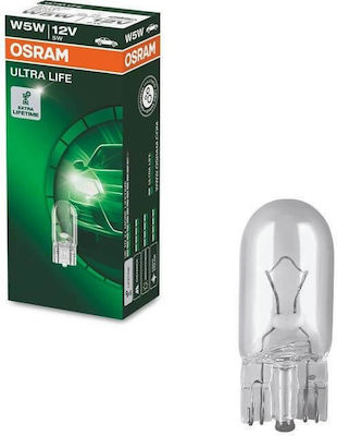 Osram Lămpi Autoturismului Ultra Life 2825 T10 / W5W Halogen 12V 1buc