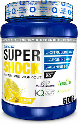 Quamtrax Nutrition Super Shock Supliment Pre Workout 600gr Lămâie 01-302-117-02