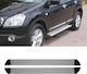 Auto Gs Auto-Trittbretter 4x4 für Nissan Qashqai J10 2007-2014 2Stück