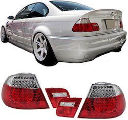 Depo Faruri spate Lumini LED pentru BMW E46 / Magazin online Coupe Roșu/Cristal 1999-2003 2buc