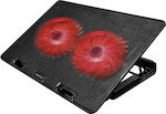 NOD EF5 Cooling Pad for Laptop up to 15.6" with 2 Fans and Lighting