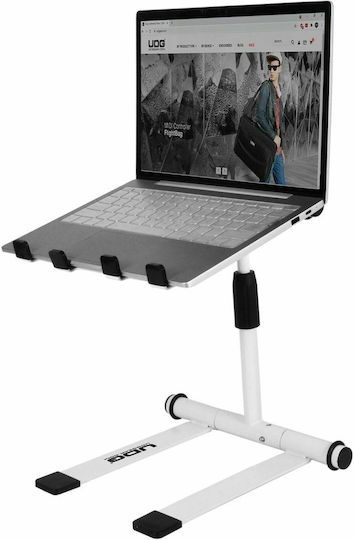 UDG Ultimate Height Adjustable DJ Laptop Stand for Laptop up to 19" White