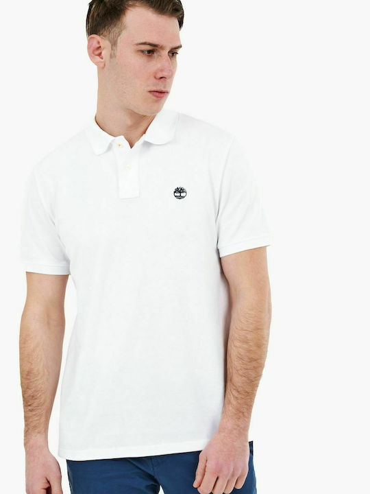 Timberland Ανδρικό T-shirt Polo Λευκό