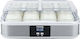 HKoenig Fabricant de iaurt cu borcane și ecran digital 500ml Argintiu 21.5W