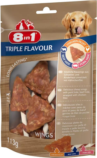 8in1 Triple Flavour Wings Λιχουδιές Σκύλου 6τμχ