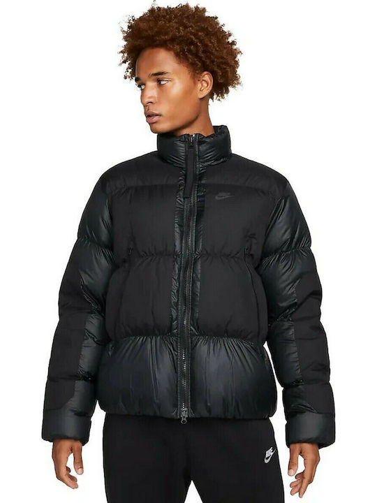 Nike Sportswear Χειμωνιάτικο Μπουφάν Puffer Μαύρο