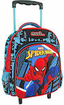 Must Spiderman Σχολική Τσάντα Τρόλεϊ Νηπιαγωγείου Πολύχρωμη