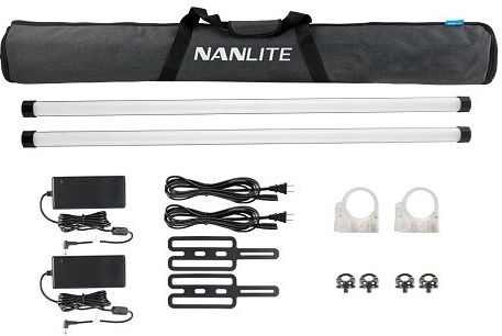 Nanlite PavoTube II 30X Double Kit with Battery LED Light 2700 - 12000K with Luminance Lux 688 Lux