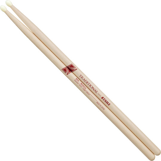 Tama Hickory Drumsticks Drums Traditional Series 5B with Tip Shape Drop