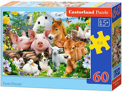 Kids Puzzle Farm Friends for 5++ Years 60pcs Castorland