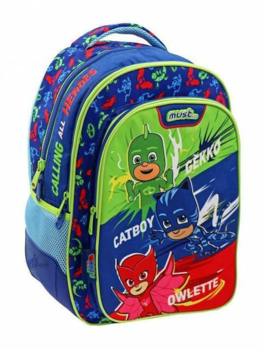 Must PJ Masks Ruft alle Helden an Schulranzen Rucksack Grundschule, Grundschule Mehrfarbig