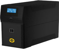 Orvaldi ID2K0CH UPS Line-Interactive 2000VA 1200W with 6 Power Plugs