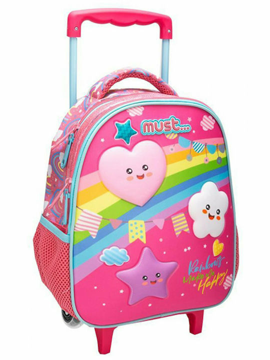 Must Rainbow School Bag Trolley Kindergarten Multicolored