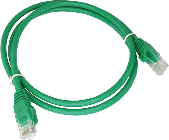 A-LAN U/UTP Cat.5e (Gigabit) Καλώδιο Δικτύου Ethernet 0.25m Πράσινο