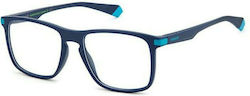 Polaroid Plastic Eyeglass Frame Navy Blue PLD D447 ZX9