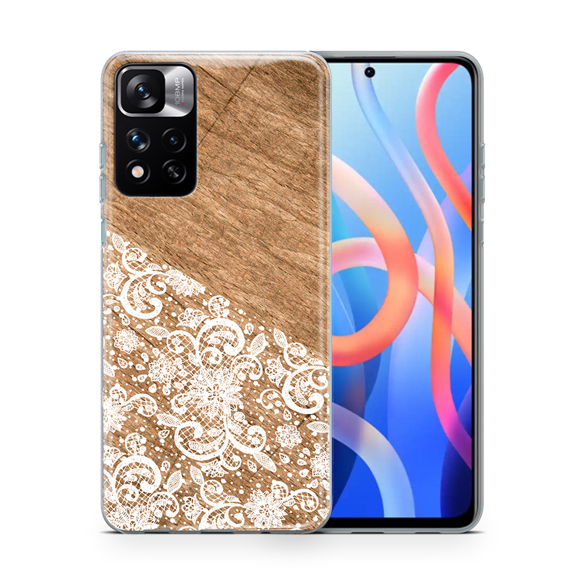 Θήκη Xiaomi Poco M4 Pro 5g Flexible Tpu White Lace Skroutzgr 2263