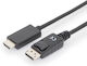 Digitus Cable DisplayPort male - HDMI male 1m Μαύρο (AK-340303-010-S)
