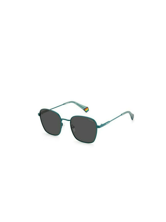 Polaroid Sunglasses with Blue Metal Frame and B...