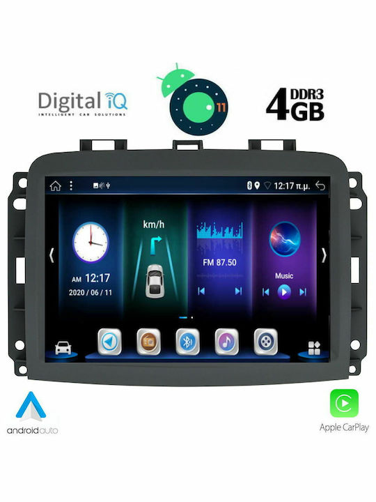 Digital IQ Car Audio System for Fiat 500L 2012+ (Bluetooth/USB/AUX/WiFi/GPS/Apple-Carplay/CD) with Touch Screen 10.1" DIQ_BXE_6132