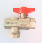3/4''' ball valve with heavy duty filter of full flow CIMBERIO Italy