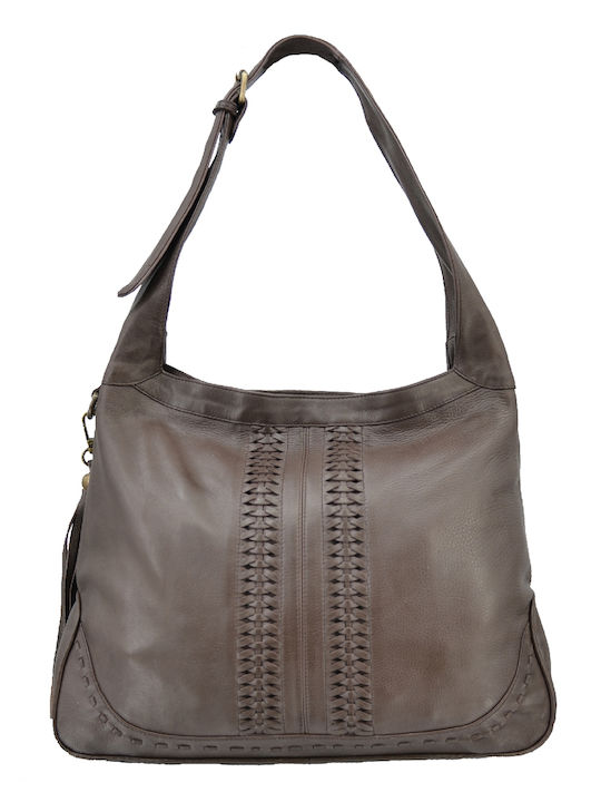Leather 100 WOMEN'S LEATHER BAG CODE: 04-BAG-ILBS-5593 (BROWN)