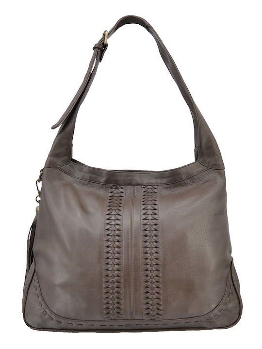 Leder 100 WOMEN'S LEATHER BAG CODE: 04-TASCHE-ILBS-5593 (BRAUN)