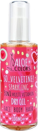 Aloe Colors So Velvetine! Sparkling 3in1 Multi Vitamin Multi-Purpose Ξηρό Shimmering Λάδι 100ml