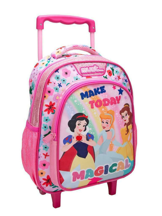 Must Princess Mach heute magisch Schulranzen Trolley Kindergarten in Rosa Farbe