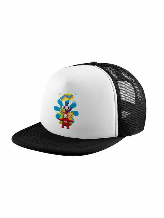 teletubbies, Καπέλο Ενηλίκων Soft Trucker με Δίχτυ Black/White (POLYESTER, ΕΝΗΛΙΚΩΝ, UNISEX, ONE SIZE)