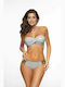 Ofelia Set Bikini Push Up Ασημί