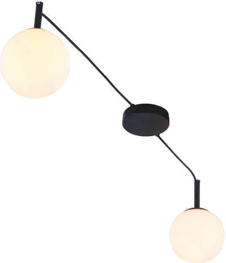 Aca Tiramolla Deckenleuchte 72cm Schwarz mit Fassung E14