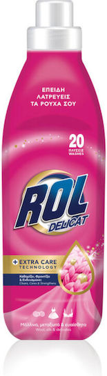 ROL Delicat Υγρό Απορρυπαντικό για Ευαίσθητα & Μάλλινα Ρούχα 1lt (20 Μεζούρες)