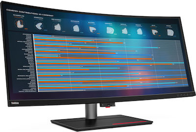 Lenovo ThinkVision P40w-20 Ultrawide IPS Curved Monitor 39.7" 5120x2160 με Χρόνο Απόκρισης 6ms GTG