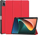 Tri-Fold Klappdeckel Synthetisches Leder Rot (Xiaomi Pad 5) 101912094E