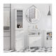 Kleankin 834-291 Floor Bathroom Column Cabinet L40xD27xH171.5cm White