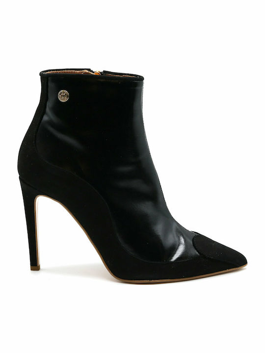 Leather Women's Ankle Boots Black