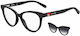 Moschino Plastic Eyeglass Frame Cat Eye with Cl...