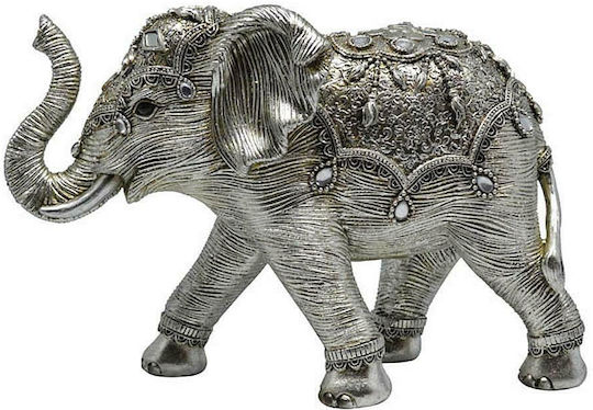 Ankor Decorative Elephant Polyresin in Silver 27x10x18cm 1pcs