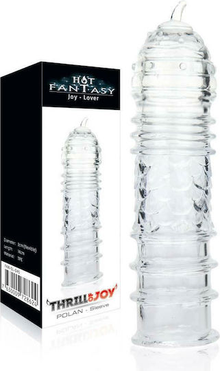 Pipedream Hot Fantasy Thrill Of Joy Polan Προέκταση Πέους Διάφανη 14cm