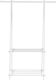 HomCom Κρεμάστρα Δαπέδου Μεταλλική σε Λευκό Χρώμα 107.5x45x150cm