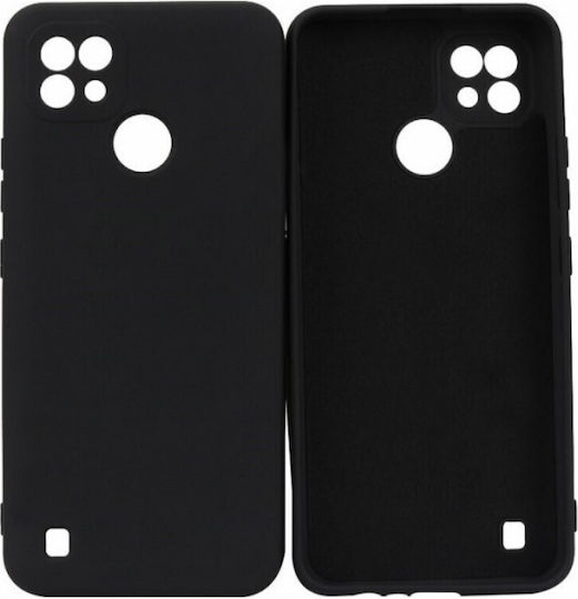 Senso Liquid Back Cover Σιλικόνης Μαύρο (Realme C21)
